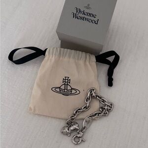 Vivienne Westwood Silver Chain Bracelet Juanita Pig